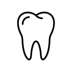 Obraz premium Tooth icon, dental care symbol