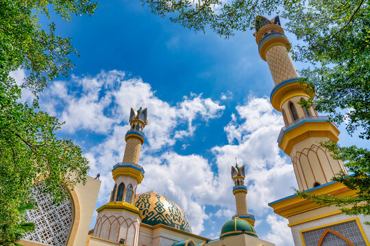 Islamic Center NTB mosque in Mataram city Lombok Indonesia on a sunny day
