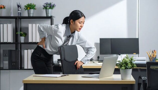 Businesswoman Preparing Coffee in Modern Office Workspace.
