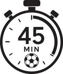 Football timer stopwatch © ditorama
