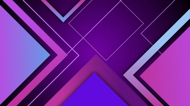 Abstract geometric shape line background with layered animation, Minimalist clean geometric animated background