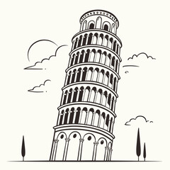 Obraz premium Tower of Pisa 1