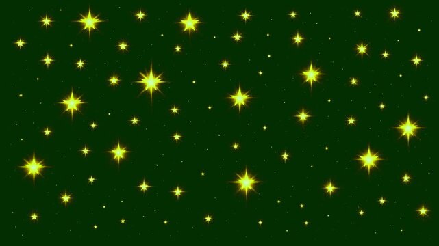 video of shining stars at night in outer space