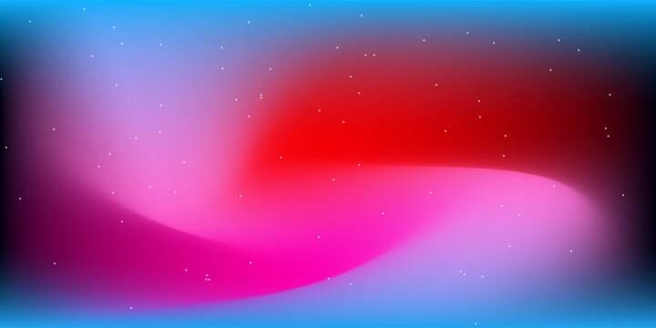Light Blue, Red vector texture with milky way stars. Modern abstract illustration with Big Dipper stars. Template for cosmic backgrounds.