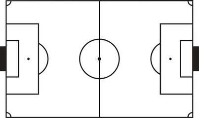 Soccer Field Vector Template © ditorama