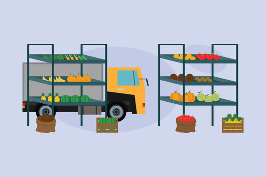 Snack Food Discount Concept with Chocolate, Cookies, and Peanuts 2d flat vector illustration