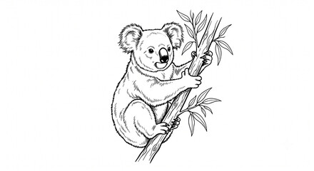 koala line art © PIxelfly