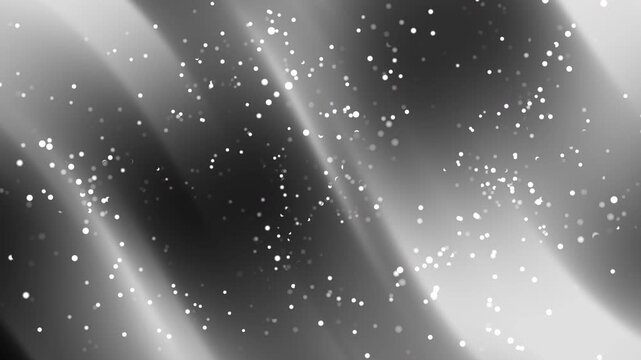 black grey gradient background white stars scattered on wavy gradients monochromatic abstract light pattern suitable for backgrounds, prints, digital designs, banners, and posters.