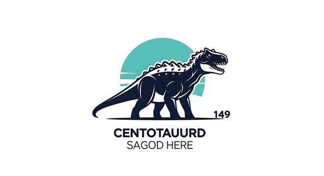 T-Rex Dinosaur Mascot Logo Design Template.