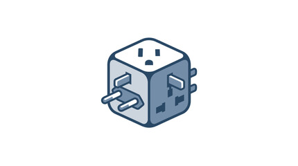 Universal Power Adapter Cube with Multiple Outlets and Plugs © Kicau