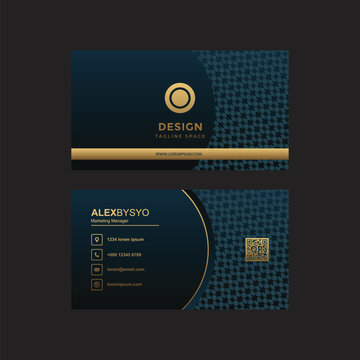 Business card template with simple modern design 