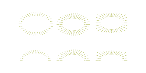 Sunburst Shapes Collection © 123levit
