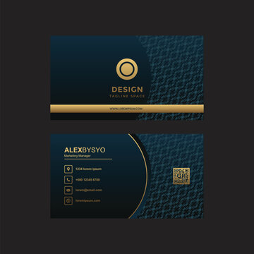 Business card template with simple modern design 