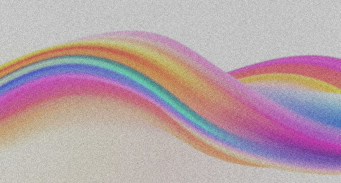 Retro grainy rainbow wave background, vintage colorful gradient abstract texture, nostalgic 70s aesthetic design element lo-fi texture 4K grainy texture Background