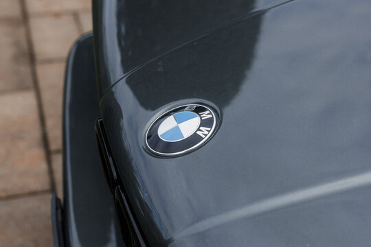 Ljubljana, Slovenia - 2 June 2026: Classic BMW M3 E30 showcases its rear spoiler and M badging in a detailed view. The car highlights vintage design and sports performance.