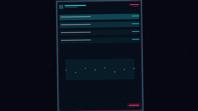 Animated of Cyberpunk Digital Ledger