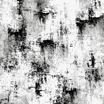 Abstract monochrome grunge texture background with scattered dark flecks and light areas.