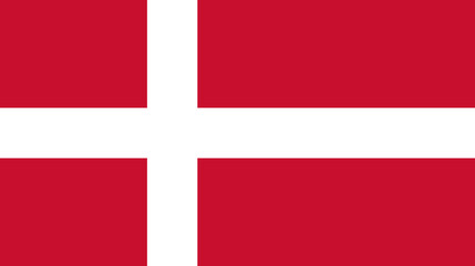 Obraz premium Flag of Denmark, a nordic cross flag with a white cross on a red field, representing the kingdom of denmark