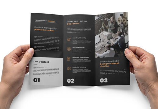 Trifold Brochure Mockup Design for Creative Agency and Brand Portfolio