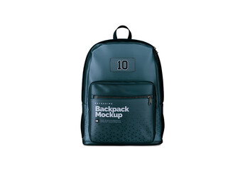 Backpack Front View Mockup Realistic Template for Visual Identity Showcase