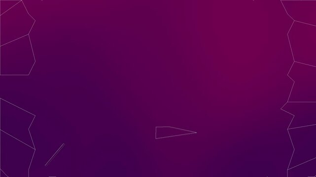 Abstract brick wall outline background displays a modern 4K animation video style. A seamless loop of an abstract purple background featuring geometric brick wall outlines.