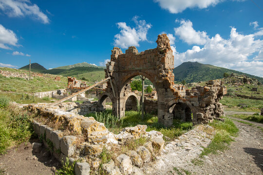Binbir Kilise Ancient Byzantine Ruins in Karaman Turkey with Historic Churches Stone Structures and Cultural Heritage