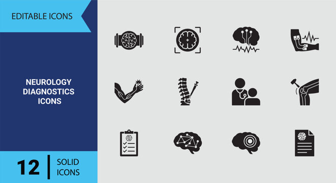 Modern Neurology Diagnostics Procedures And Brain Activity Assessment Tools For Medical Clinics