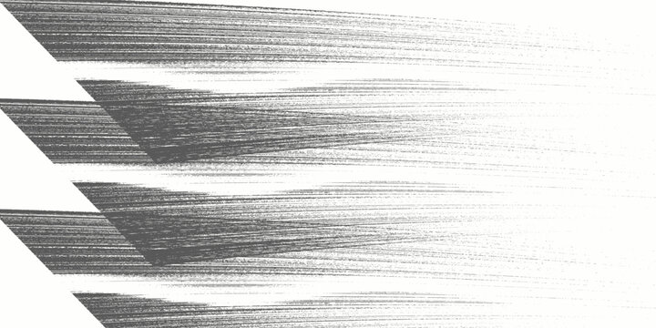 Vector black and white halftone gradient banner, texture template made of lines, grunge graphic backdrop, texture vector background template.