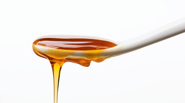 transparent cordyceps infused organic agave nectar in clear amber visco
