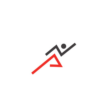Sprint runner mobile application logo