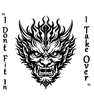 Japanese Oni Demon Mask Evil Beast