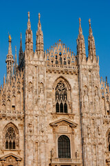 Fototapeta premium Duomo di Milano Front Facade