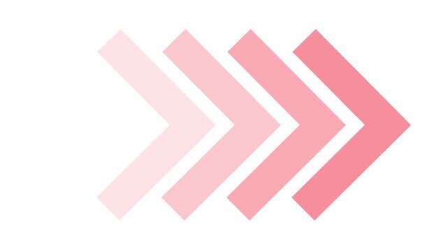 pink arrow icon vector animation.4k motion graphics video animation
