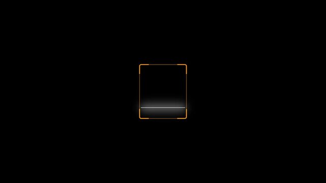 Scanner icon animation isolated scanner neon shine icon animation.fingerprint biometric scanning animation.Biometric scanning.Motion graphics of verified concept,4k quality fingerprint icon animation