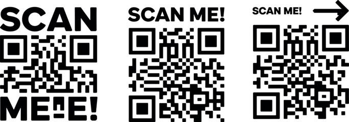 Fototapeta premium QR code collection featuring 