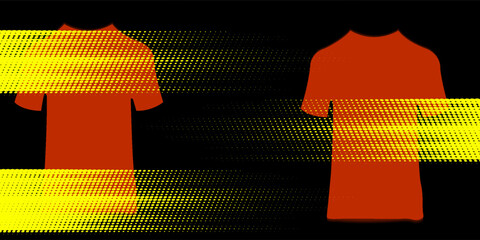 PrintT-shirt mockup abstract texture grunge texture sport jersey design for football, soccer, racing, esports, running, red black color © Aisyah