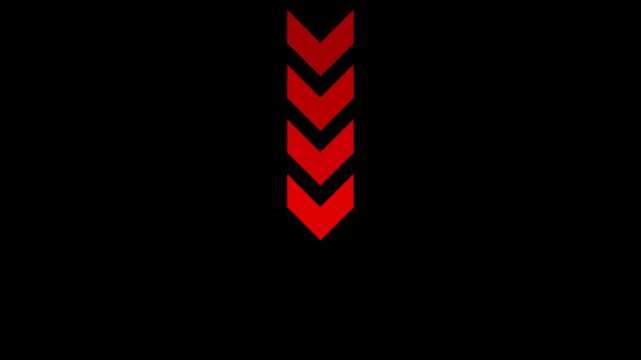 Light arrow retro glow Red casino neon effect. this concept arrow refer to under .4k animation .