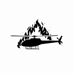 military helicopter silhouettes © joy