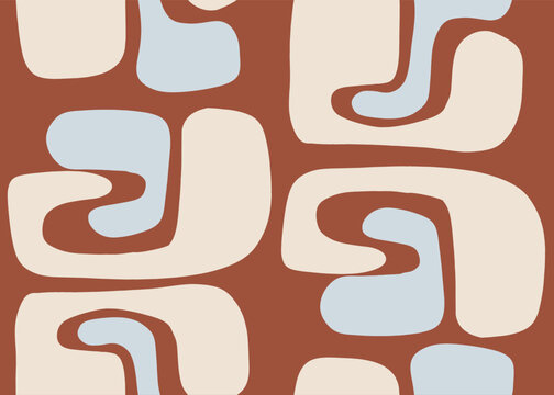 Abstract Organic Shapes Pattern Background