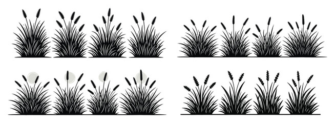 Set of black explosion icons and comic book blast shapes © Black Assets