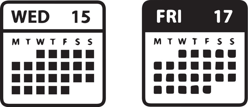 two minimalist_calendar_icons