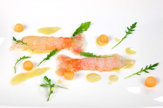 melone - rucola e scampo