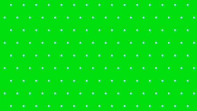 Small white dots arranged in a grid pattern on green