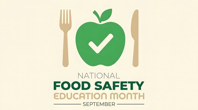 National food safety education month september awareness graphic