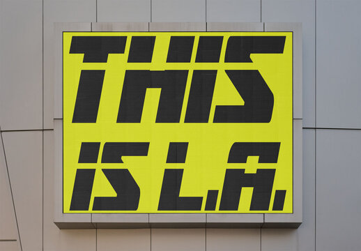 Mockup of LA Billboard Display