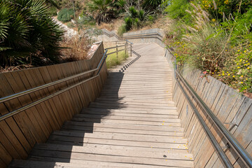 Obraz premium Escaleras de madera