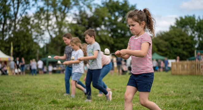 Children's Egg and Spoon Race