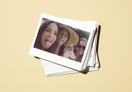 Polaroid Collage Mockup