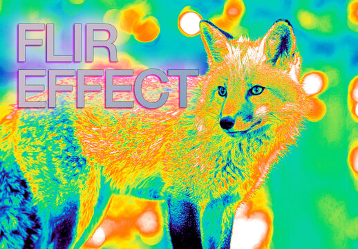 Overlay flir (thermal) photo effect
