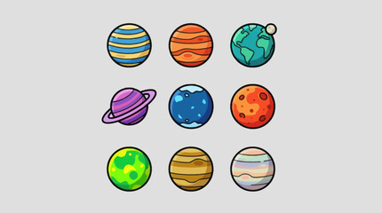 Cosmic planets collection © Manuk
